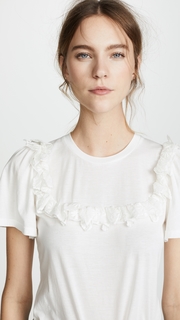 Rebecca Taylor Short Sleeve Mariana Jersey Top