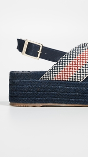 Paloma Barcelo Veronica Flatform Espadrille Sandals