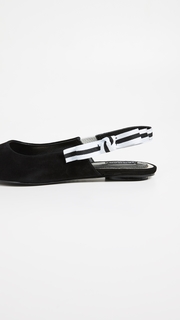 Jaggar action shop leather slingback flats