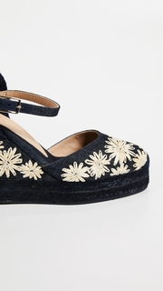 Castaner Carol Daisy Ankle Strap Wedges