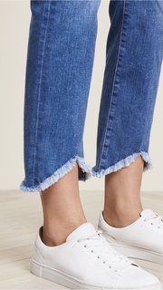 FRAME Le High Straight Jeans with Triangle Hem