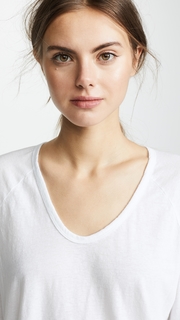 James Perse Reverse Binding Raglan Tee