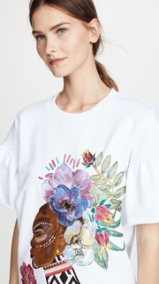 Katya Dobryakova Woman With Flowers Sweatshirt КАТЯ ДОБРЯКОВА