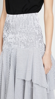 KENDALL + KYLIE Seersucker Convertible Ruched Skirt