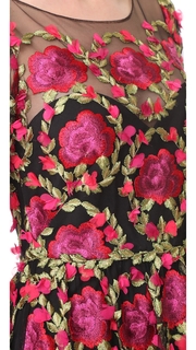 Marchesa Notte Embroidered Gown