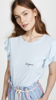 SUNDRY Bonjour Ruffles Tee