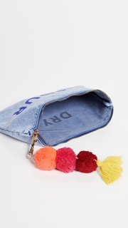 SUNDRY Amour Pouch with Pom Poms