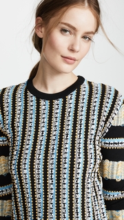 Carven Sweater with Fancy Italian Floating Yarns