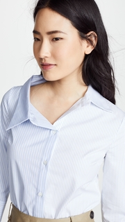 Monse Split Stripe Cotton Shirt