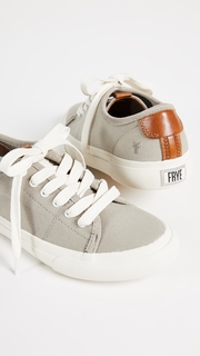 Frye Gia Canvas Low Lace Sneakers
