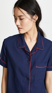 Siwy Anne Pinstripe Pajama Top