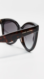 Marc Jacobs Round Slight Cat Eye Sunglasses