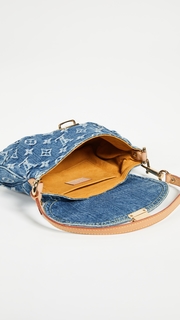 What Goes Around Comes Around Louis Vuitton Denim Pleaty Mini Shoulder Bag