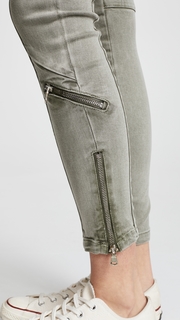 Blank Denim Utility Pants with Zips