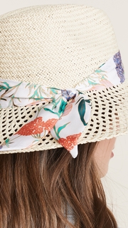 Kate Spade New York Caning Long Brim Fedora Hat