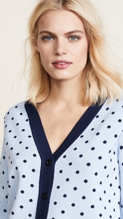 ENGLISH FACTORY Long Sleeve Polka Dot Cardigan