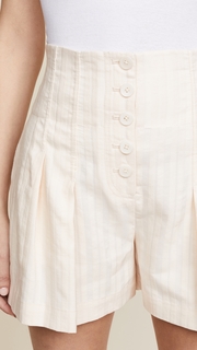 Rebecca Taylor Textured Stripe Shorts