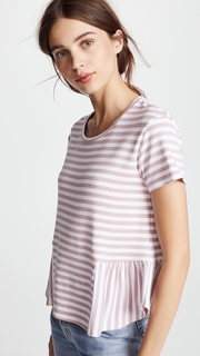 Three Dots Cape Cod Striped Top