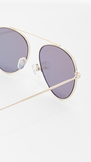 Illesteva Dorchester Mirrored Sunglasses