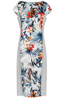 Комбинированное платье-футляр LE Monique