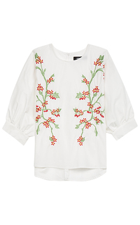 Блузка с вышивкой La Reine Blanche