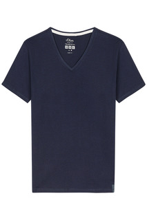 Темно-синяя футболка S.Oliver Casual Man