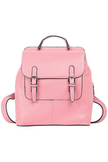 Розовый кожаный рюкзак La Reine Blanche