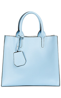 Голубая кожаная сумка La Reine Blanche