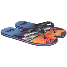 Вьетнамки Quiksilver Molokailavadivs Black/Red/Blue