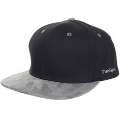 Бейсболка с прямым козырьком TrueSpin 2 Tone Blank Next Level Black/Grey