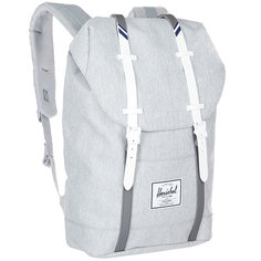 Рюкзак городской Herschel Retreat Light Grey Crosshatch/White Rubber/Blueprint Strip