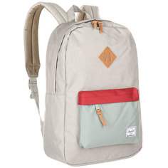 Рюкзак городской Herschel Heritage Light Khaki Crosshatch/Shadow/Brick Red/Tan Synthe