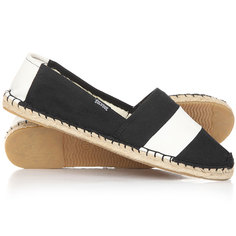 Эспадрильи женские Soludos Original Stripe Print Black/White