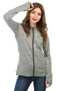Толстовка классическая женская Roxy Purple Sky Fl Charcoal Heather