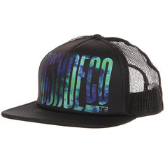 Бейсболка с прямым козырьком DC Trippy Trucker Black