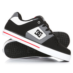 Кеды кроссовки низкие DC Pure White/Black/Red