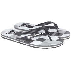 Вьетнамки Quiksilver Molokairesinchk Black/White/Grey