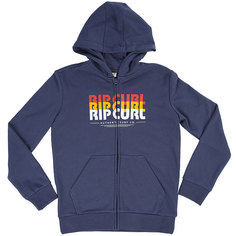 Толстовка классическая детская Rip Curl Mr Script Hooded Zip Fleece Blue Indigo