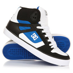 Кеды кроссовки высокие DC Pure Ht Wc White/Blue/Black