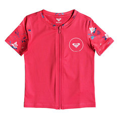 Гидрофутболка детская Roxy Shortbreak Rouge Red Tropicool