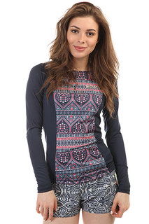 Гидрофутболка женская Roxy Waves L/S China Blue New Maide