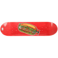 Дека для скейтборда для скейтборда Юнион Rocket Hotdog Red 31.5 x 7.75 (19.7 см)