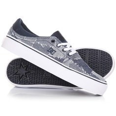 Кеды кроссовки низкие женские DC Trase Tx Le Blue/Blue/White