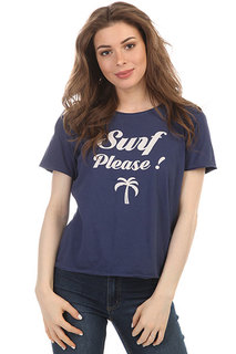 Футболка женская Roxy Pop Surf Tee Deep Cobalt