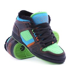 Кеды кроссовки утепленные Osiris South Bronx Blue/Green/Shearling