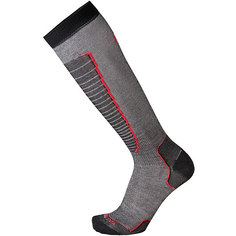 Носки высокие Mico Basic Ski Sock Nero Rosso Mi&Co