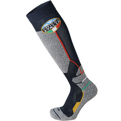 Носки высокие Mico Official Ita Ski Socks Navy/Grey Mi&Co