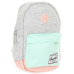 Рюкзак детский Herschel Heritage Mini Light Grey Crosshatch/Yucca/Peach Rubber