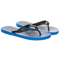 Вьетнамки Quiksilver Java Wordmark Black/Blue/Black