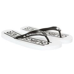 Вьетнамки Quiksilver Java Wordmark Black/White/White